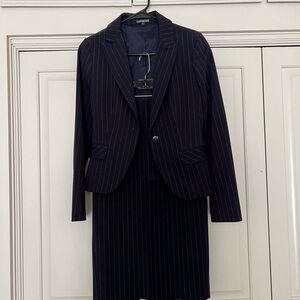 Express Blue Pinstripe Suit Set